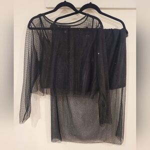NWT Eloquii Studded Sheer Set